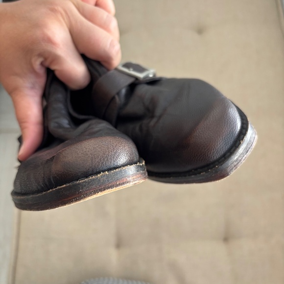 FREE PEOPLE OUTSIDER MOTO BOOT in Brown (Missing top buckles) - Picture 14 of 14